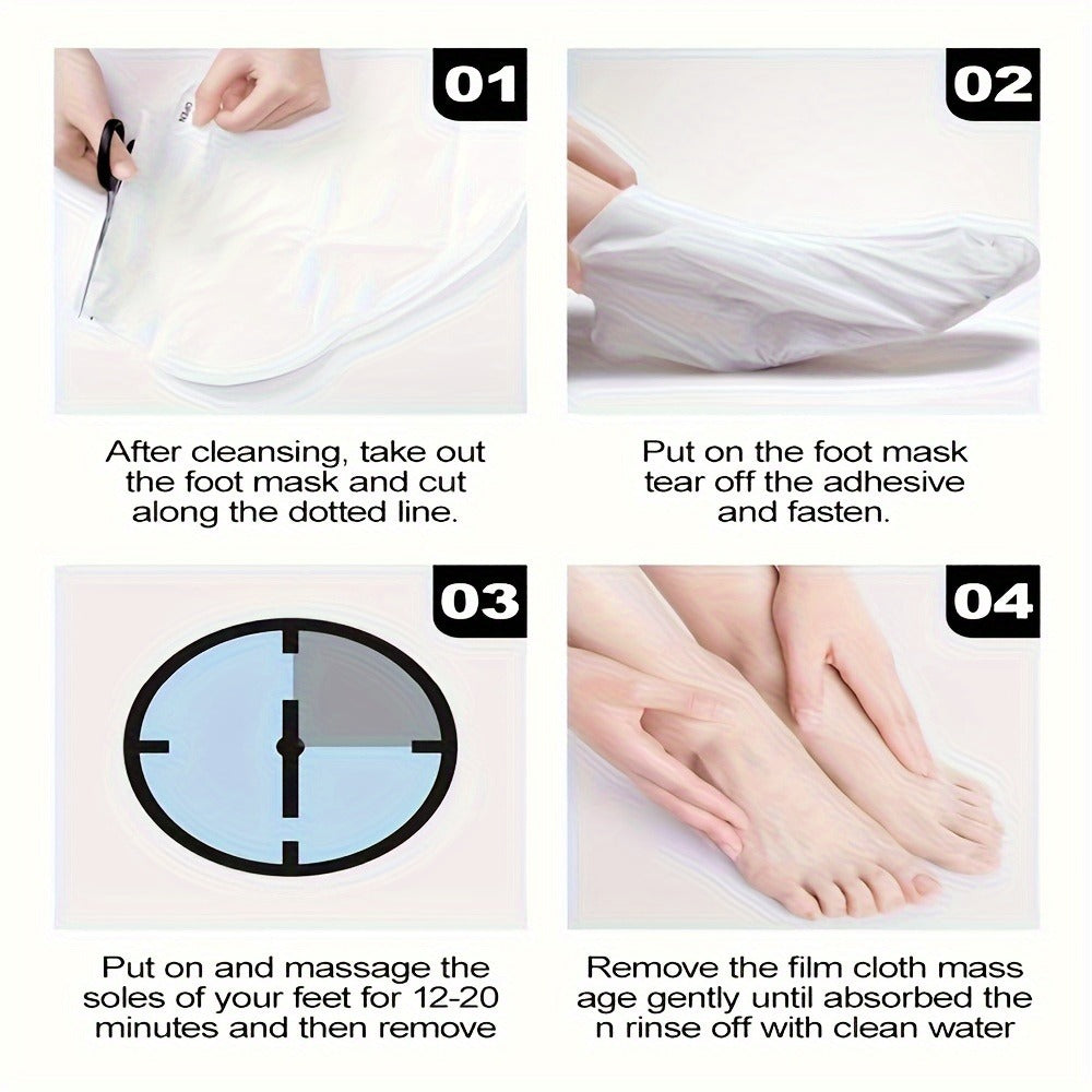Lavender Foot Mask Socks Deep Hydrating Moisturizing Foot Care Treatment – Soft Smooth Skin, Portable Home Travel Spa, Value Pack 6 Pairs or 9 Pairs