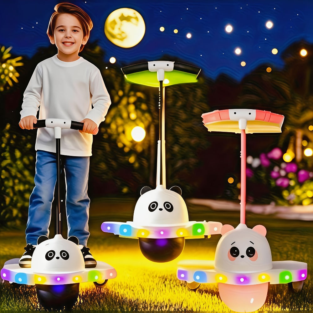 LED Light Up Bouncing Ball for Kids – Colorful Illuminated Balance Toy for Indoor & Outdoor Play | Fun Pink & Interesting Black | Best Gift for Boys and Girls