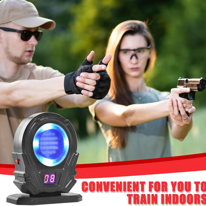 Laser Training Target for Dry Fire Practice – Portable Reactive Laser Shooting Target Compatible with Dry Fire Laser Training Systems | Indoor Marksmanship & Accuracy Trainer for Pistol & Rifle