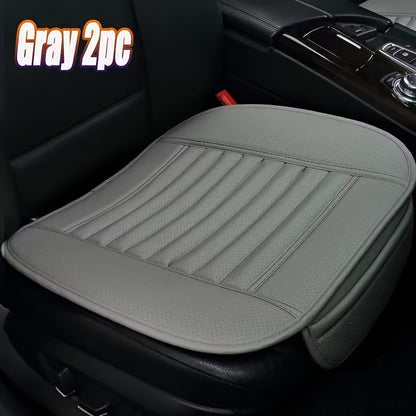 2pcs Front Seat Pads with Non-Slip Rubber Base, Breathable No-Back Design for Long-Lasting Comfort, Universal Fit for All Seasons