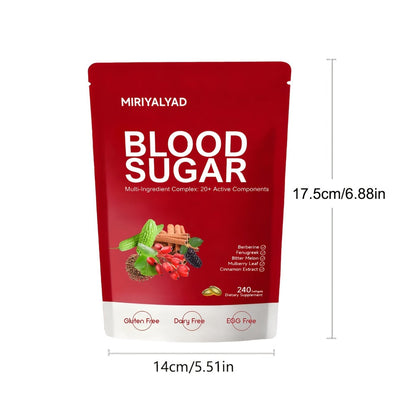 Berberine Blood Sugar Support Supplement 240 Softgels with Cinnamon Bitter Melon Gymnema Sylvestre 20+ Herbal Complex for Glucose Balance Insulin Sensitivity Metabolic Wellness Men Women