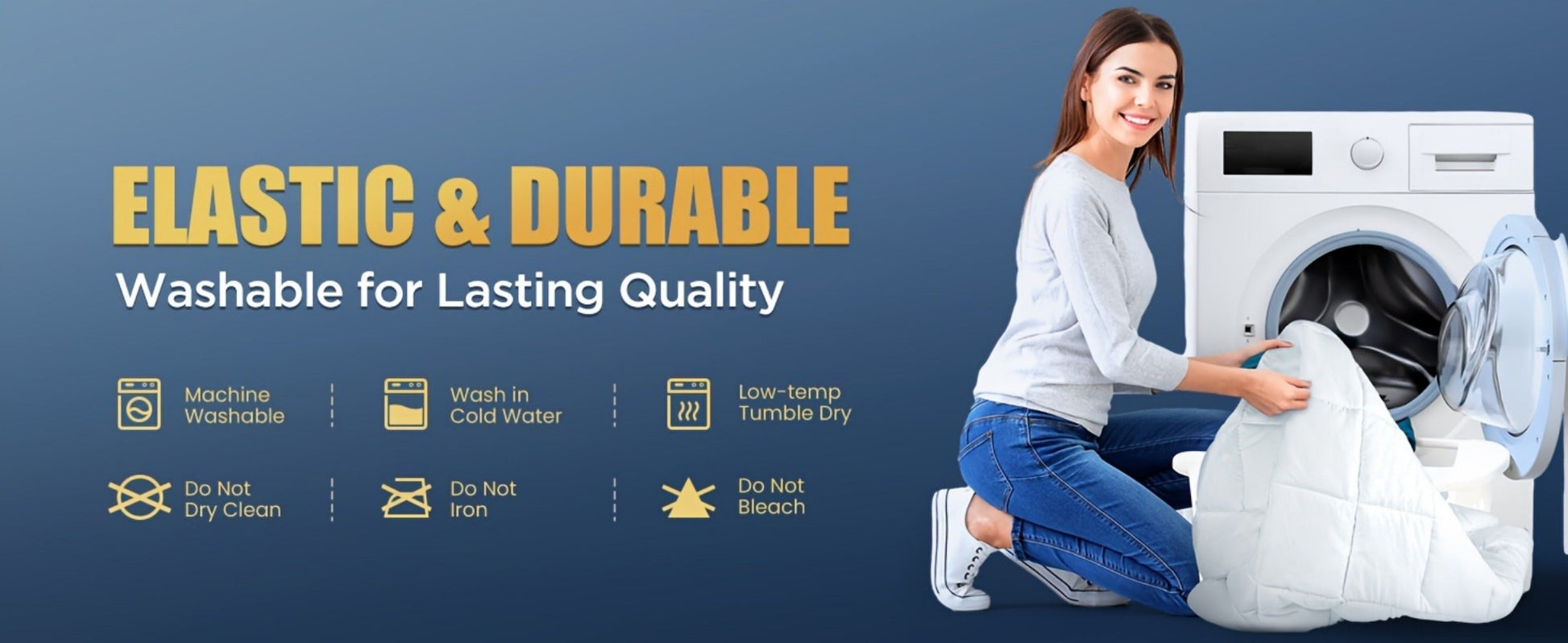 8-21 Inch Mattress Pad with Washable Cover for Bedroom Comfort and Support detail image - detail view 13