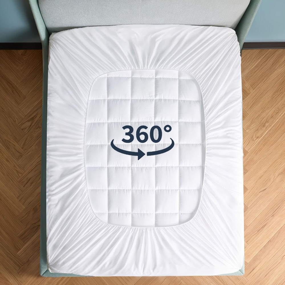 8-21 Inch Mattress Pad with Washable Cover for Bedroom Comfort and Support detail image - detail view 9