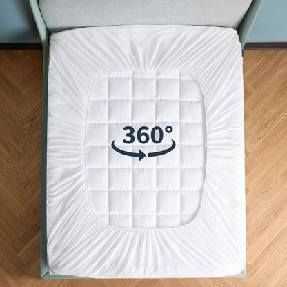 8-21 Inch Mattress Pad with Washable Cover for Bedroom Comfort and Support detail image - detail view 9