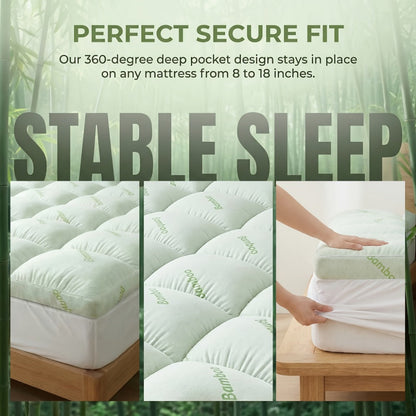 8-21 Inch Twin Mattress Cover with Memory Foam and Multiple Color Options for Bedroom detail image - detail view 5