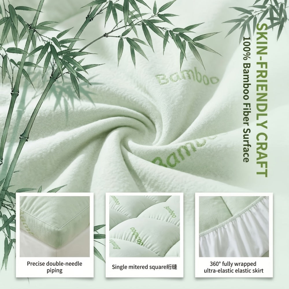 8-21 Inch Twin Mattress Cover with Memory Foam and Multiple Color Options for Bedroom detail image - detail view 7