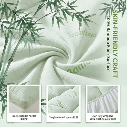 8-21 Inch Twin Mattress Cover with Memory Foam and Multiple Color Options for Bedroom detail image - detail view 7