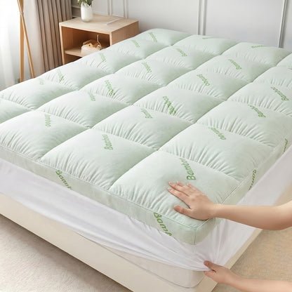 Mattress Cover shown in the White, Twin option