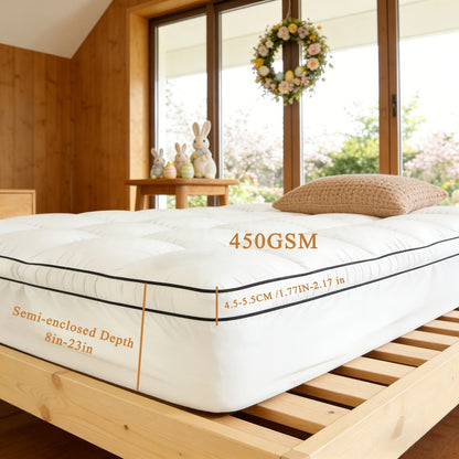 8-24 Inch Mattress Topper with Multiple Color Options, Portable Bed Topper detail image - detail view 13