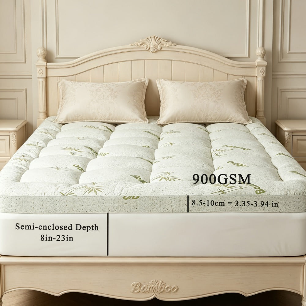 8-24 Inch Mattress Topper with Multiple Color Options, Portable Bed Topper detail image - detail view 15