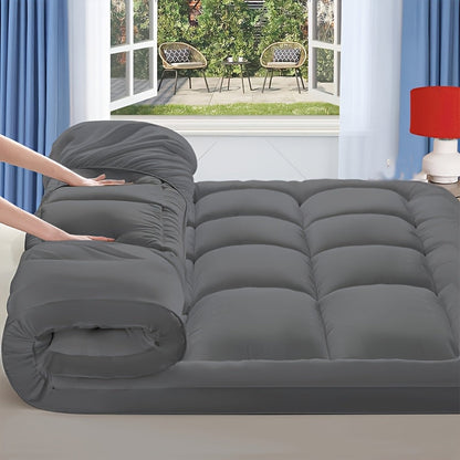 Mattress Topper shown in the Gray (darkest shade), Twin(39"x75") option