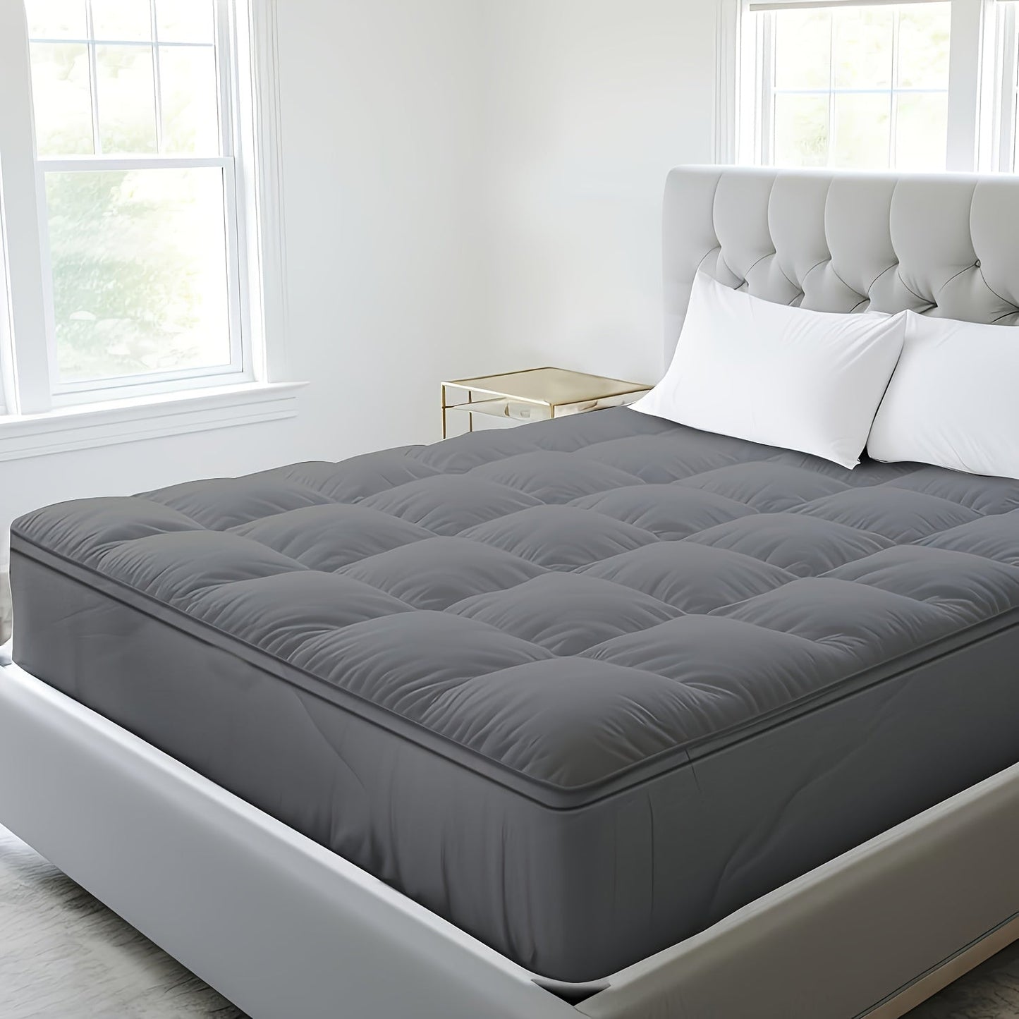 Mattress Topper shown in the Gray450, Twin(39"x75") option
