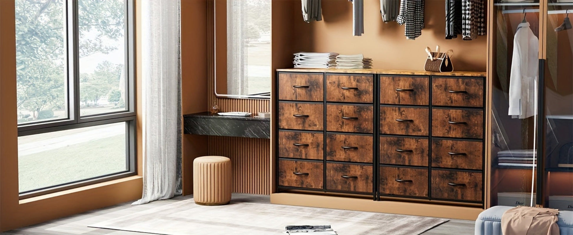 8-Drawer Fabric Dresser, Clothing Storage Organizer for Bedroom detail image - detail view 17