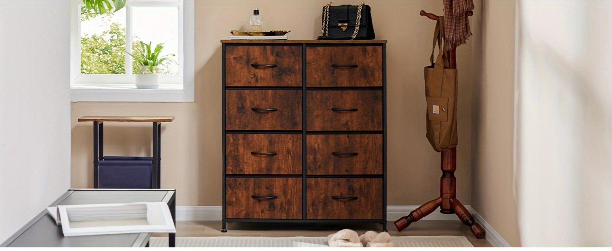 8-Drawer Metal Dresser, Clothing Storage Organizer for Organized Everyday Storage detail image - detail view 12