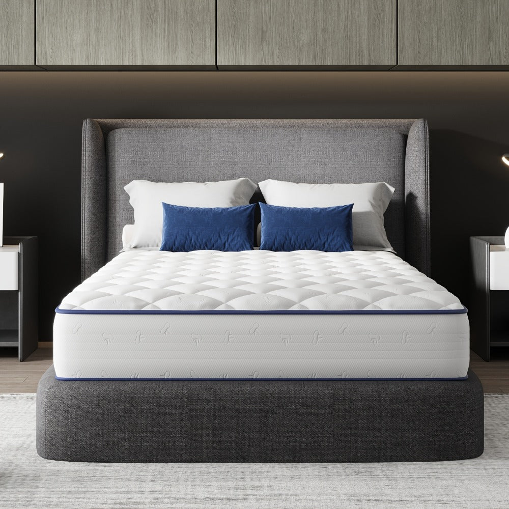 Mattress, Pillow Top Foam and Spring Hybrid 6 or 8 Inch Medium Soft Bonnell Coil shown in the main product view