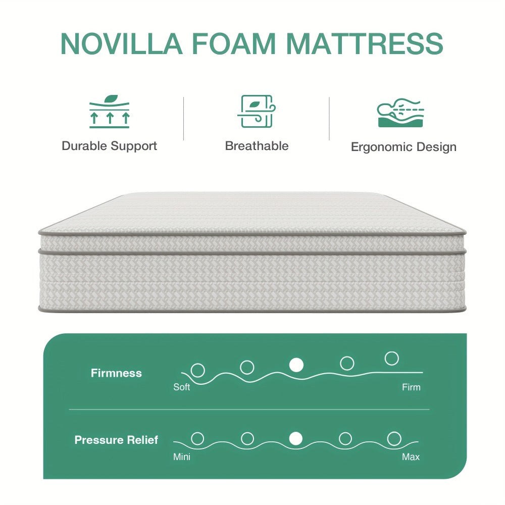 8-Inch Mattress with Pocket Springs, Bedroom Mattress in a Box detail image - detail view 10