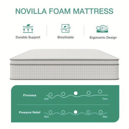 8-Inch Mattress with Pocket Springs, Bedroom Mattress in a Box detail image - detail view 10
