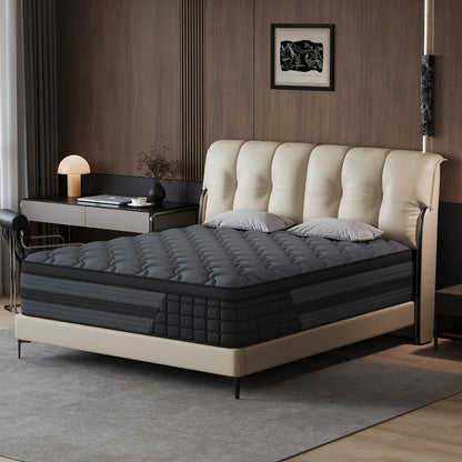 Mattresses, Gel Memory Foam Hybrid Mattress in a Box - Pocket Spring, Medium Firm, 8" 10" shown in the main product view