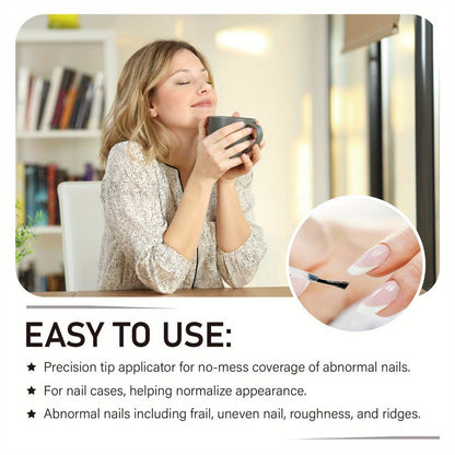 Nail Strengthener Liquid – Anti-Yellowing Extra Strong Formula, Softens & Moisturizes Nails & Cuticles, Restores Smooth Shiny Nails, Daily Treatment for Women & Men