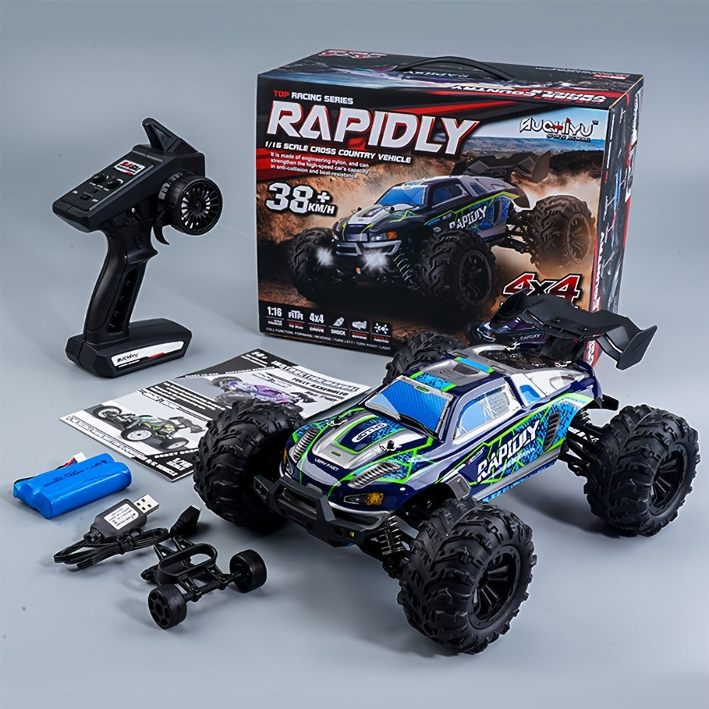 High Speed RC Off-Road Car 70KM/H Brushless Motor 1:14 1:16 Scale – 4WD All-Terrain Remote Control Monster Truck Dual Battery Option for Boys Kids Adults, Best Birthday Christmas Gift