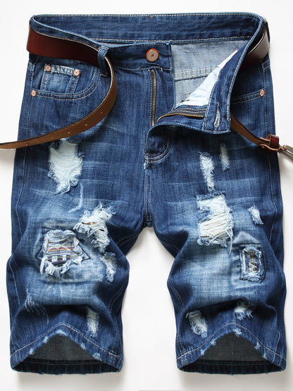 Men's Denim Shorts - Stretch With Pockets
