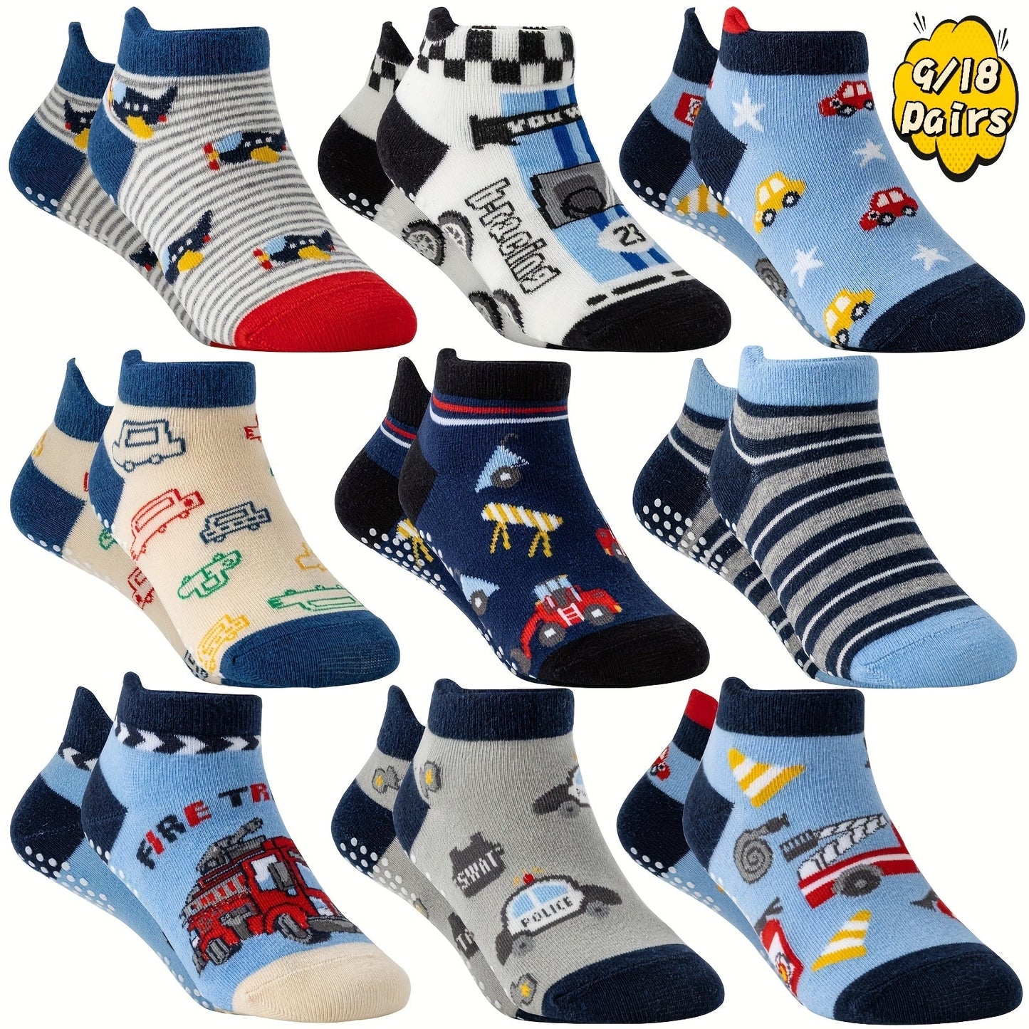 Kids' Cute Print Baby & Kids Socks - 9/18-Pair Options