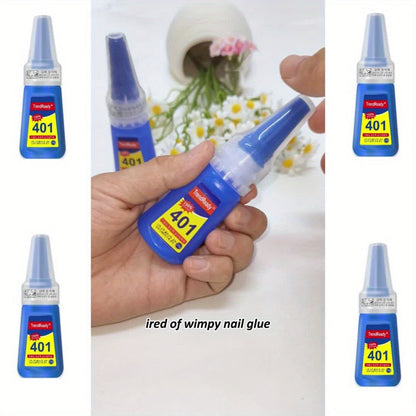 Waterproof Nail Adhesive Tabs with Nail Stickers 0.85oz Dropper Tip Bottle - Extra Strong Alcohol-Free Quick Release Long Wearing Salon Formula for Press On Nails & Nail Art Women 2 6 8 Pack Value Set