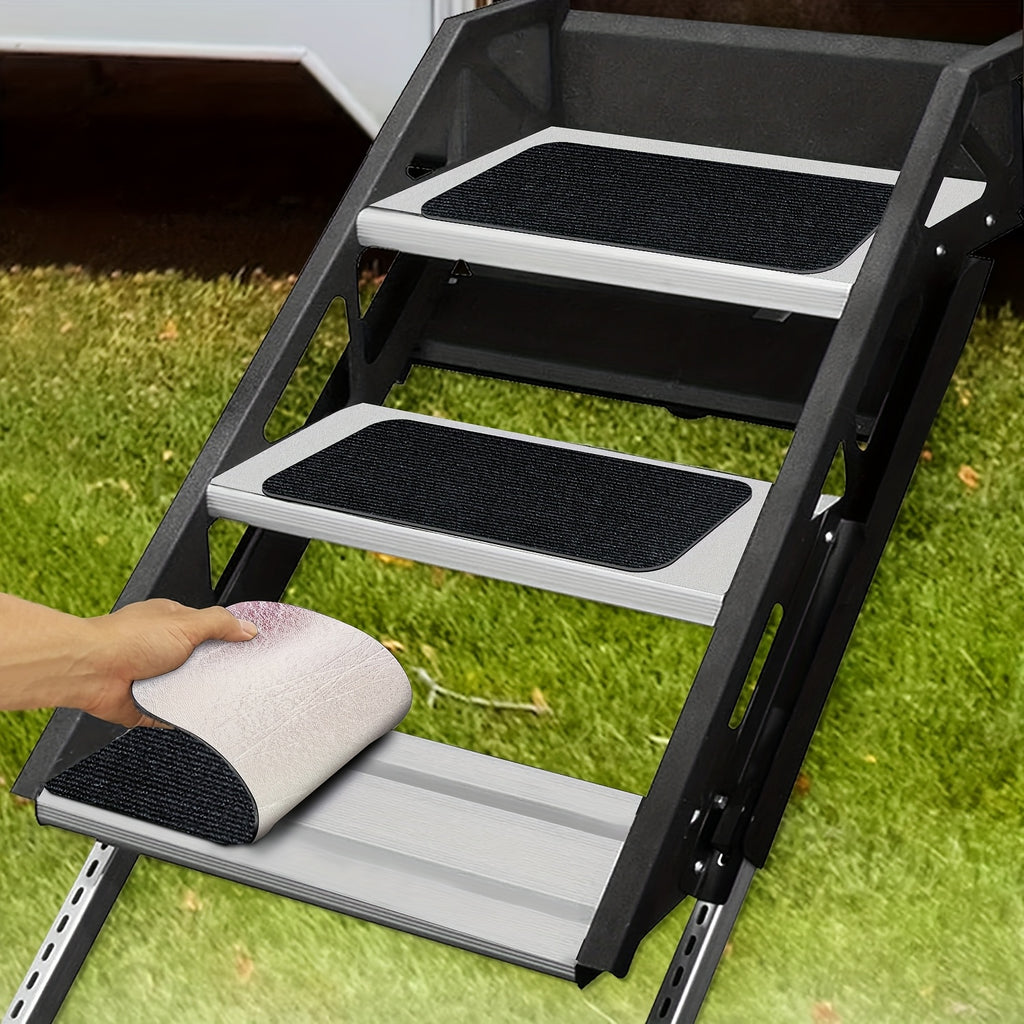 RV Step Covers3/ 4 Pack, Camper Step Covers, Outdoor Stair Mat Camper Stairs Carpet Keep Your RV Cleaner with Our Stair Carpet