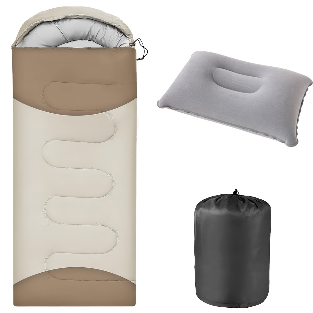 Lightweight Sleeping Bag for Backpacking Camping Hiking - 68°F Warm Weather Rating, Compression Bag Included, Outdoor Travel Hunting Sleep Bag for Adults