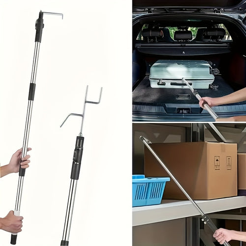 Stainless Steel Telescopic Truck Grab Set - Adjustable Length, Anti-slip Grips, Suitable for Handling, Warehouses, Construction Sites - Compatible with Pickups, Trucks, Trailers - Easy to Store And Transport, Durable Structure