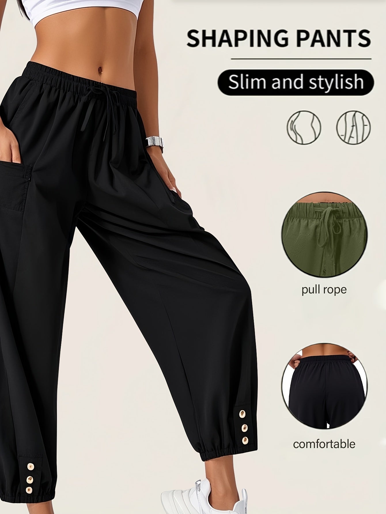 Women's Wide Leg Pants - High Waist Wide leg 66