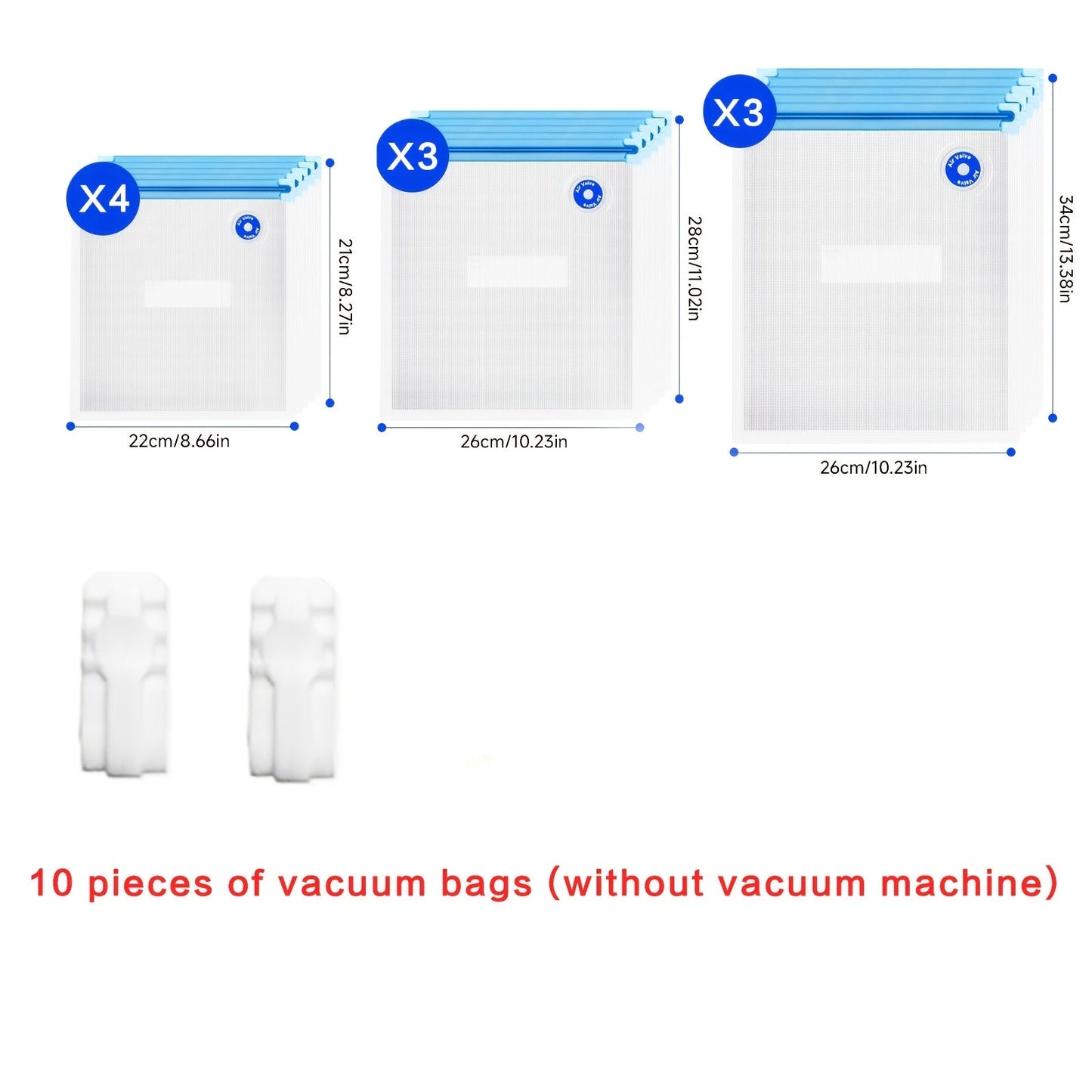 Vacuum Sealing Machine with Reusable Vacuum Bags – Compact Handheld Food Sealer, Portable Meal Storage Device, Powerful Suction, Kitchen Food Preservation Tool with 10 Reusable Bags Included