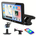 2026 New 7-Inch Wireless Car Display with Touch Buttons Below Features: - Built-In Car Audio System - Ultra-Hd Touchscreen - 1080P Rearview Camera - Dashcam - Wireless Connectivity - GPS Navigation - Supports Carplay, Android Auto