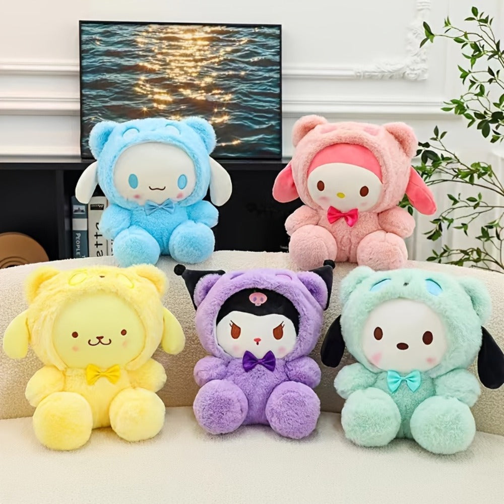 Kawaii Big-Eared Cinnamon Dog Plush Doll — Soft Stuffed Puppy Toy in White, Blue Jade & Pudding Styles for Girls Kids Teens Anime Fans Collectors | Birthday Easter Valentine Christmas Gift