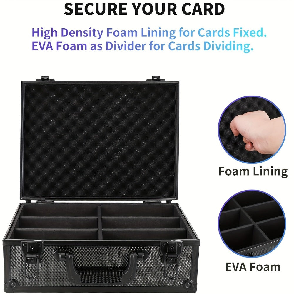 Top Loader Storage Box with Safety Lock 35PT 3x4 Rigid Hardboard - XL 2-Pack for PSA BGS SGC Graded Cards, Sports Card Collector Organizer for Pokemon MTG Baseball Basketball Football Trading Cards