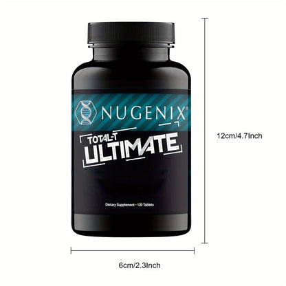 Natural Testosterone Booster for Men – Total-T Ultimate with D-Aspartic Acid, Horny Goat Weed, Tribulus, Maca & Stinging Nettle | Energy, Mood & Muscle Health Support | 1 or 3 Bottle Pack