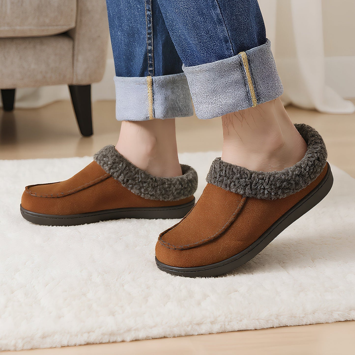 Men's Loafers & Slip-Ons - Non-Slip Sole & Cushioned Support