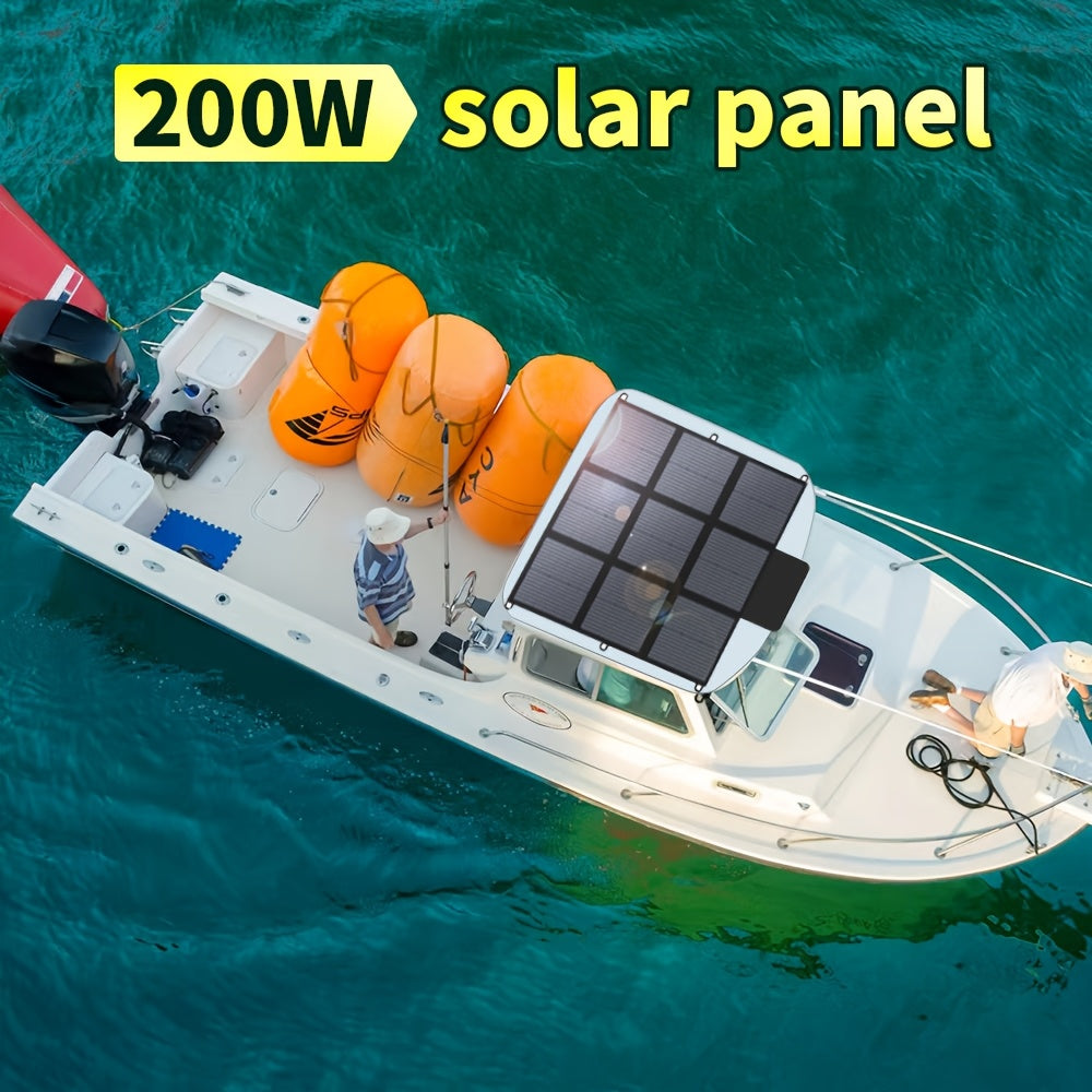 LVYUAN Portable Solar Panel Available in 120W, 200W, 300W, And 400W Options, Featuring a Foldable Design And High-Efficiency Monocrystalline Solar Cells with Up to 22.5% Efficiency, Ideal for Outdoor Activities, Boating, Camping