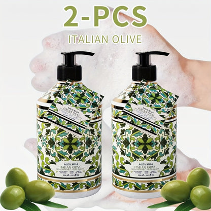 Moisturizing Liquid Hand Soap 2-Pack 21.3 fl oz Each — Foaming Pump Dispenser in 5 Scents, Gentle Gel Formula for All Skin Types, Bathroom Kitchen Office & Travel Hand Wash
