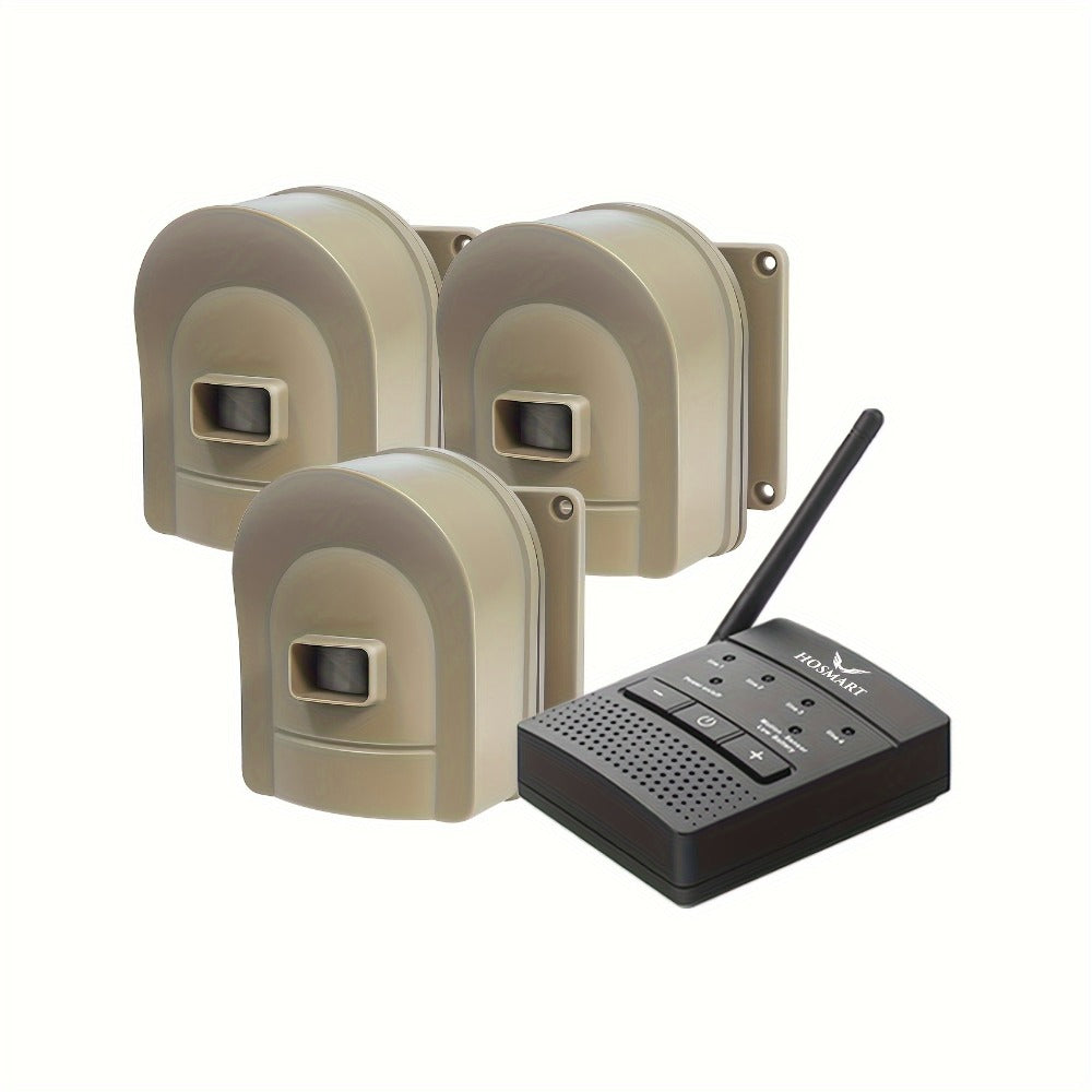 Driveway Alarm Wireless Sensor System 1/2 Mile Range – Motion Sensor Detector for Home, Mailbox & Perimeter Security, Battery Operated, 38 Ringtones