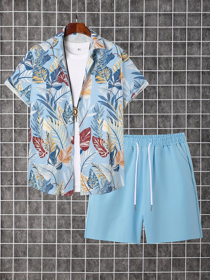 Men's Shirt and Shorts Set - Coordinated Summer Urban Edition