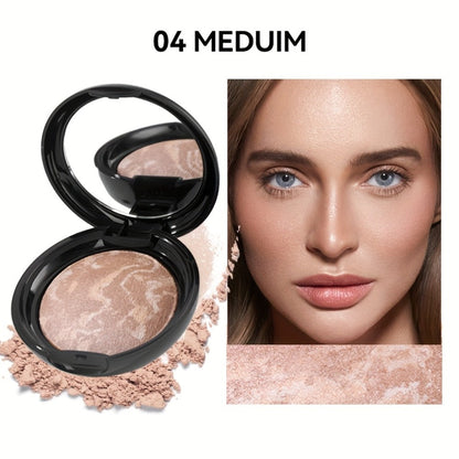 Full Coverage Bake Foundation 24H Wear – Light Breathable Semi-Matte Finish, Natural Defect Cover for All Skin Tones, 6 Shades Rose Ivory Sand