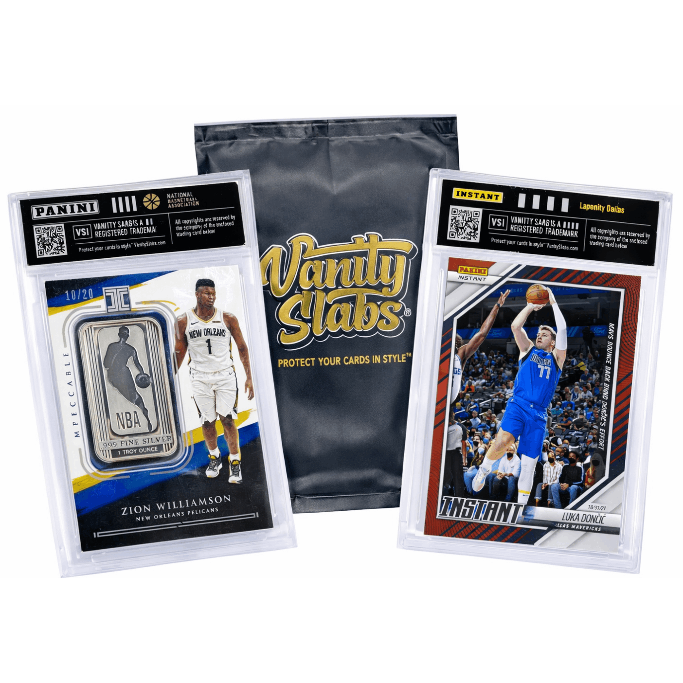 Mystery Basketball Trading Card in Vanity Slabs Display Case – Random Rookie Star Autograph Insert | Premium Slab Holder | Collector Gift for Kids Teens & NBA Fans