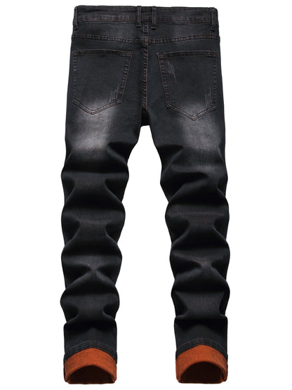 Men's Skinny Jeans - Classic Wash Distressed Modern 148453