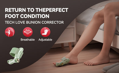 Bunion Corrector Splint with Double Correction – Stepless Adjustable Knob, 3-Angle Fixing Plate, Fits Left & Right Foot for Men & Women