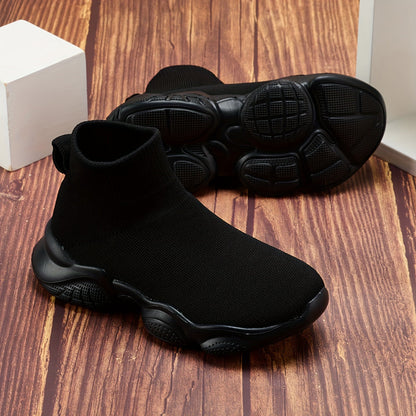 Kids Sock Sneakers - Breathable High-Top Running Shoes