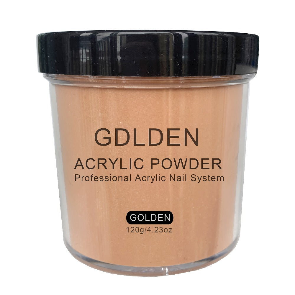 Acrylic Nail Powder 4oz Glitter Set 3 Colors Cool Pink Golden Natural for Nail Extensions Sculpting 3D Nail Art Formaldehyde Free No Lamp Needed Professional Kit