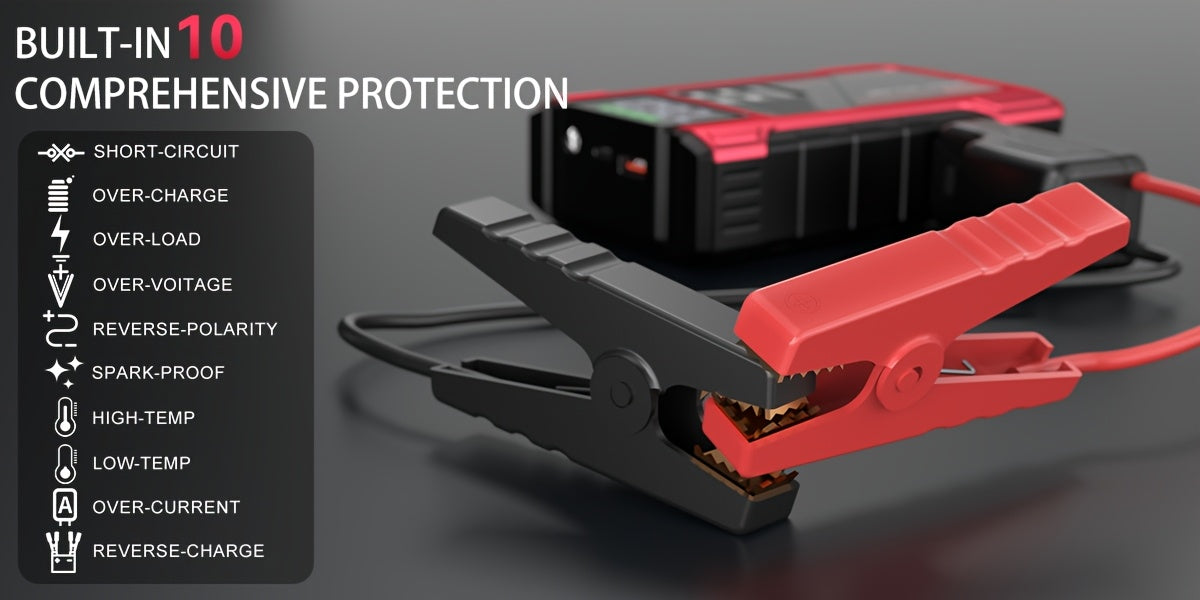 4000A Portable Car Jump Starter with Air Compressor, Suitable for 12V(2.11gal Gas, 1.72gal Diesel) Jump Starter Battery PackWith150 PSl Tire Inflator, 12V Car Battery Jump Power with LED Light, Car Accessories Tools, Car Emergency Kits, Jump Starters