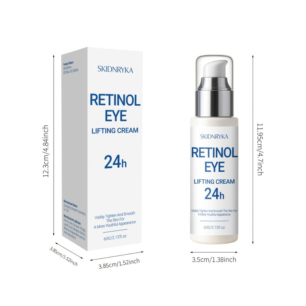 Eye Cream for Dark Circles & Puffiness 2 Pcs - Firming Hyaluronic Acid Eye Gel with Collagen Retinol Caffeine, Anti-Aging Under Eye Treatment for Tightening Smoothing Hydration Women