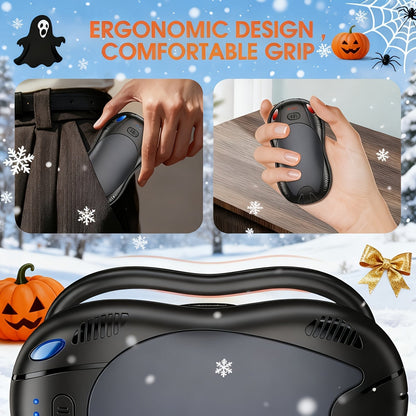 Magnetic Hand Warmer 2-in-1 Double Sided Heating – 3-Speed Temperature Control, Portable Pocket Heater for Skiing, Camping, Mountaineering & Winter Outdoor Use